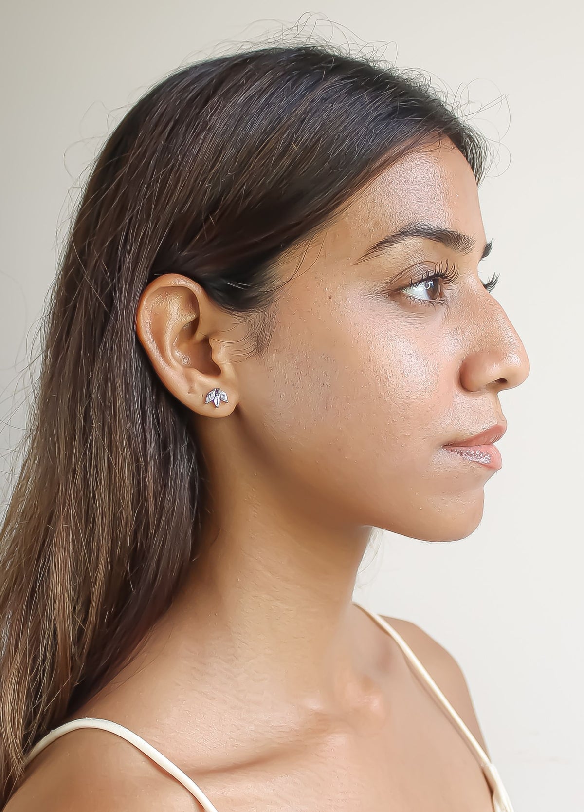 Silver fontana earrings bombay sunset
