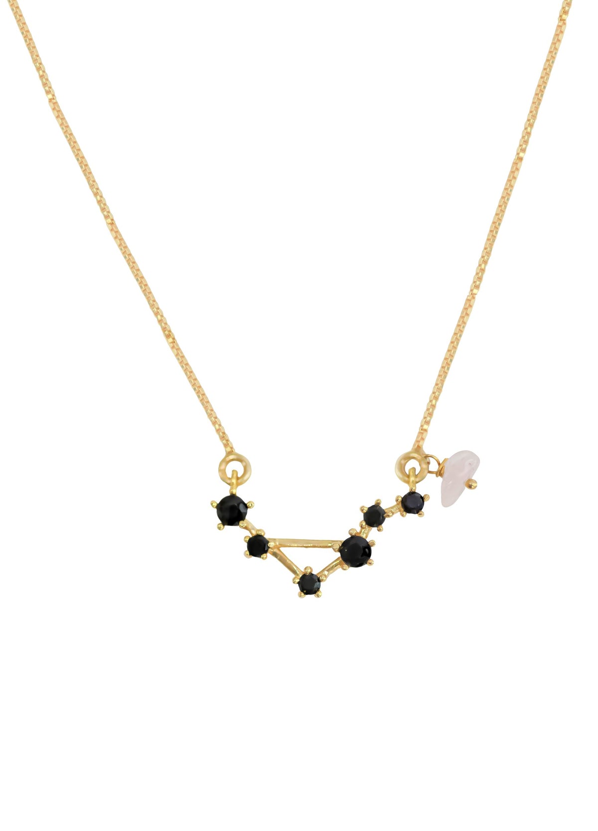 Constellation libra zodiac necklace bombay sunset