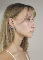 Load image into Gallery viewer, silver salamander earrings Bombay Sunset
