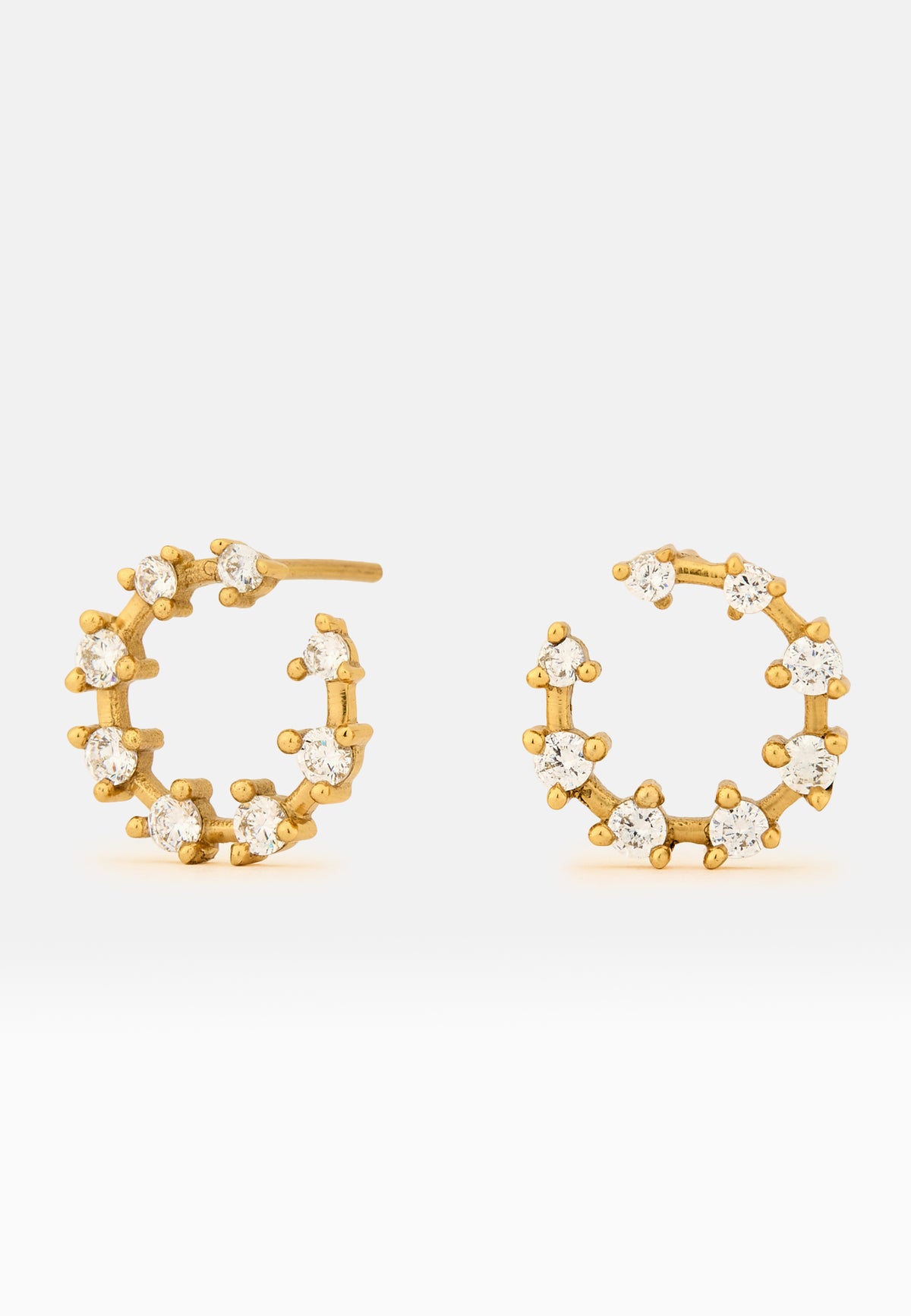 Cruise viper white earrings