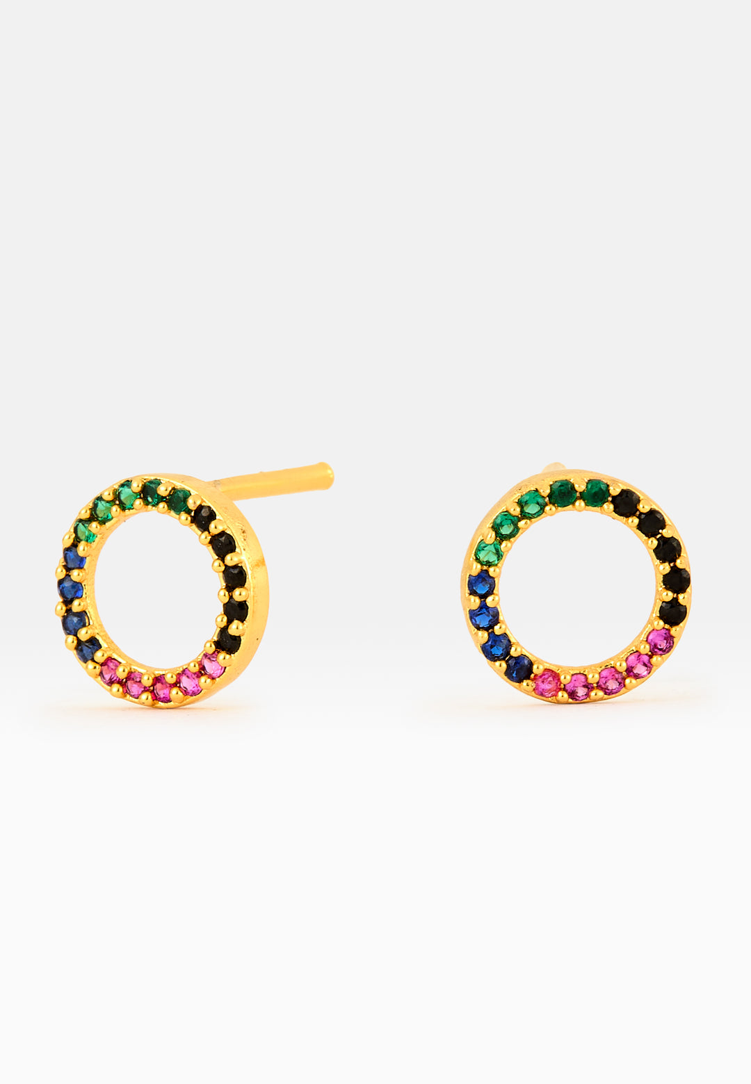 Circle Rainbow Earrings