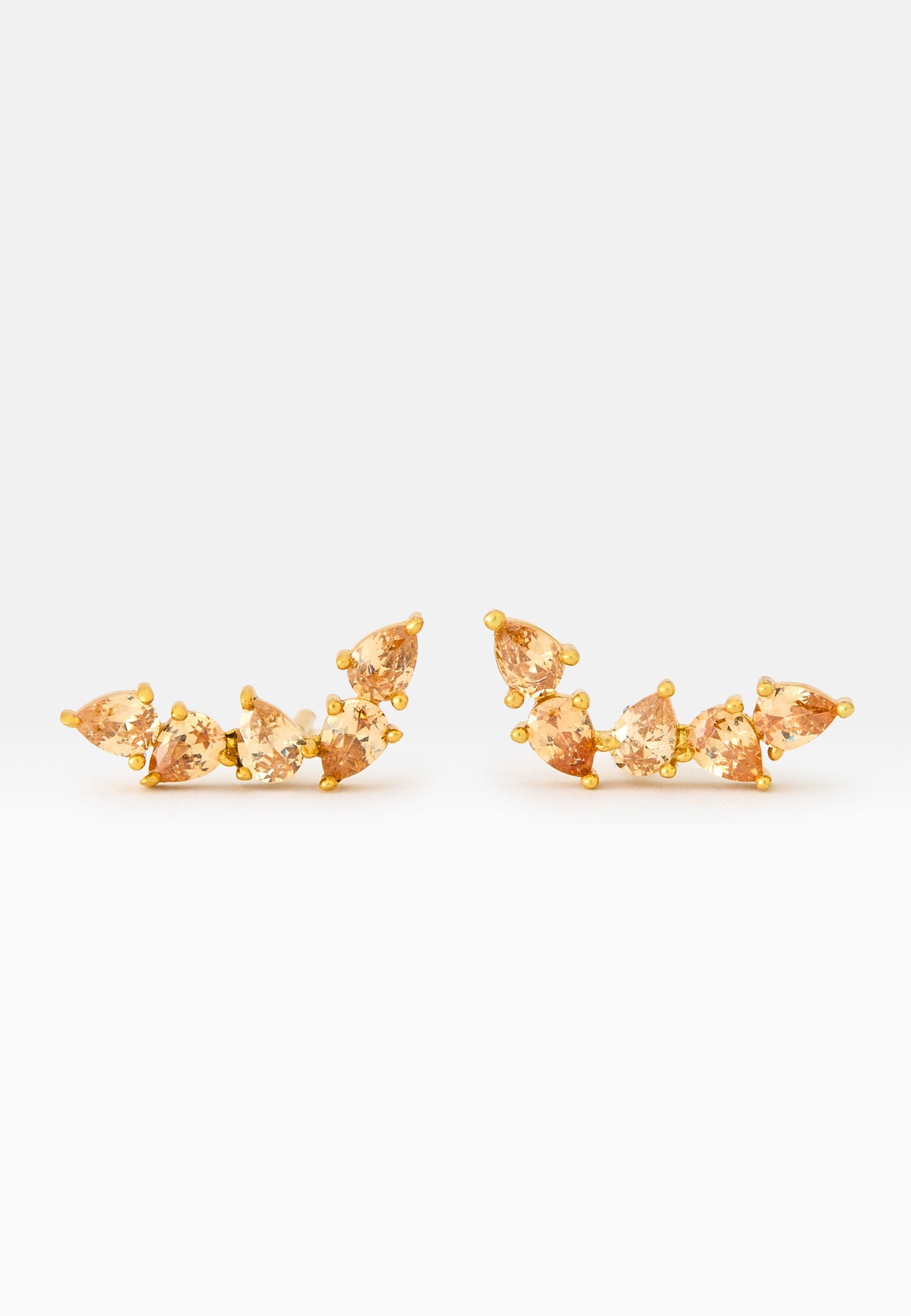 Gondola champagne earrings