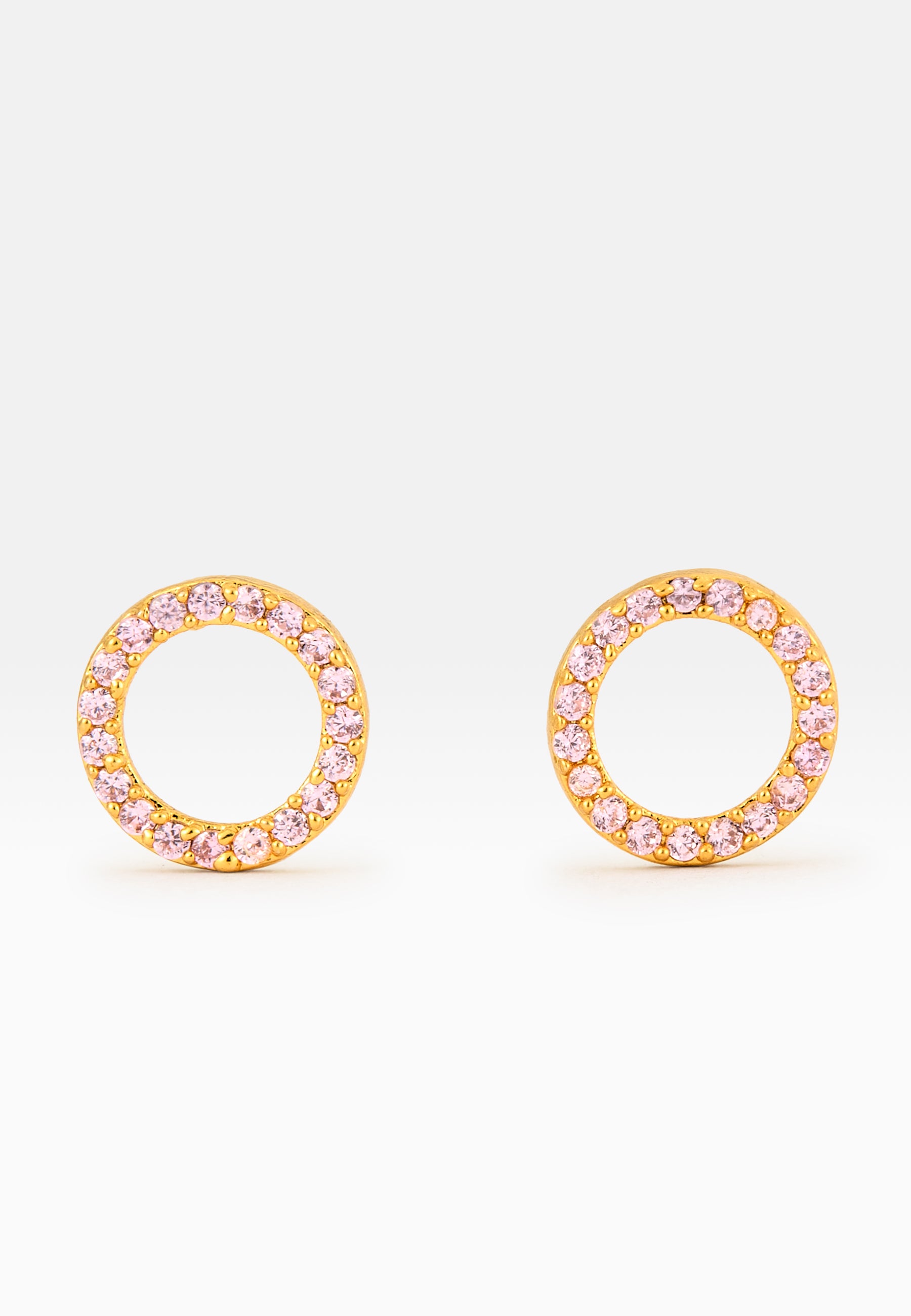 Circle Pink Earrings