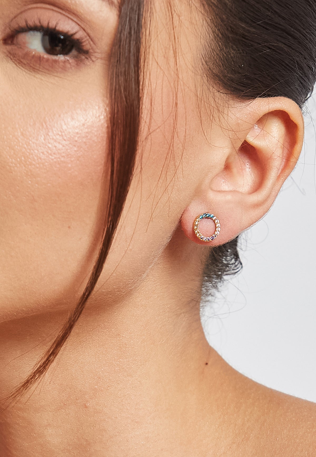 Circle constellation earrings