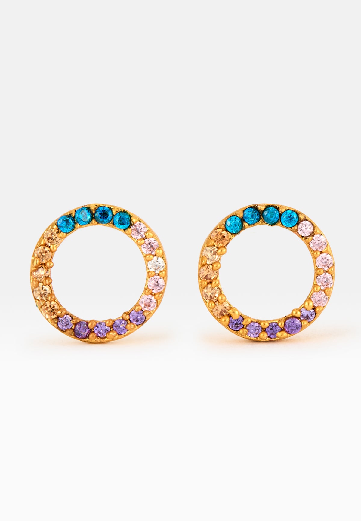 Circle constellation earrings