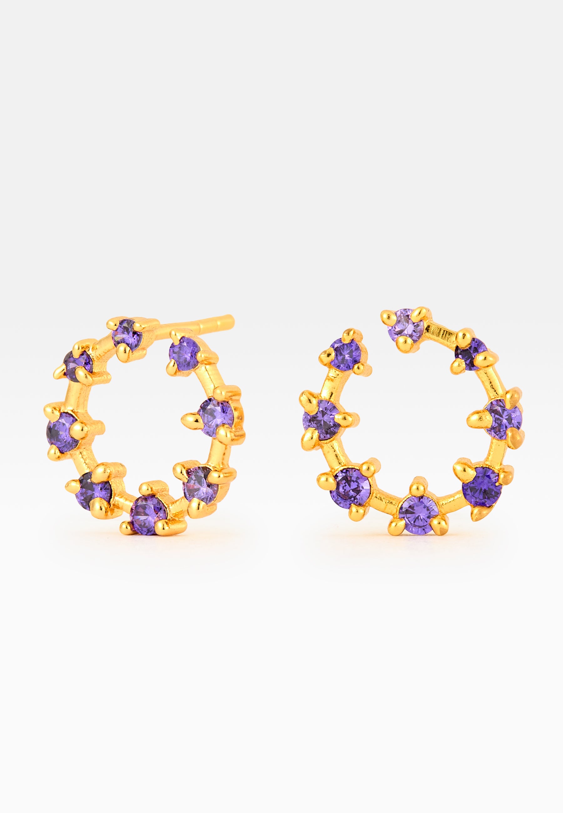 Cruise Viper Amethyst Earrings