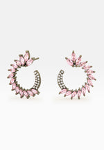 Load image into Gallery viewer, Black Viper Pink Earrings

