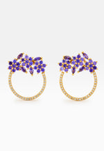 Bild in den Galerie-Viewer laden, Goldene Salamander-Amethyst-Ohrringe
