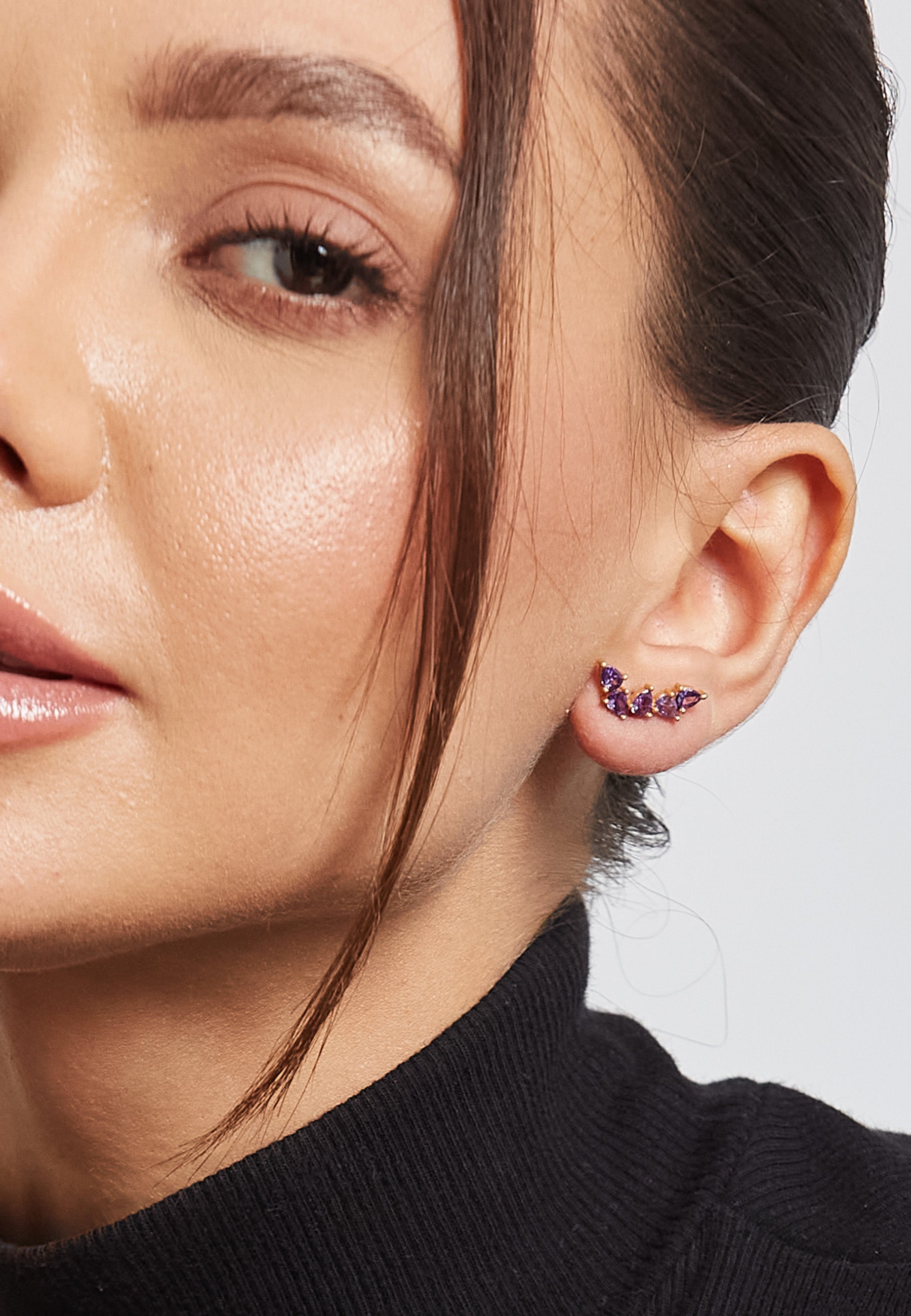 Gondola Amethyst Earrings