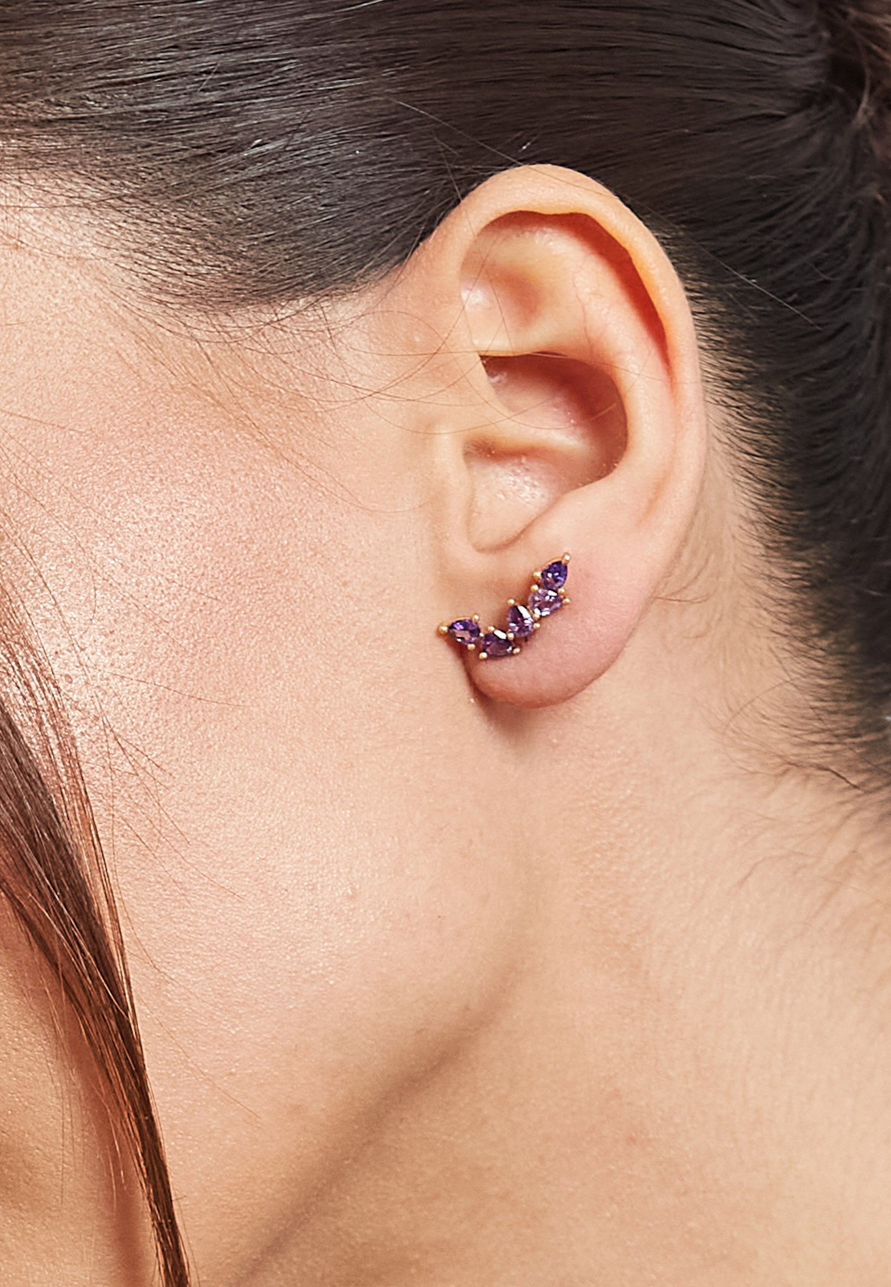 Gondola Amethyst Earrings