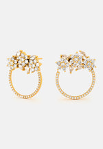 Load image into Gallery viewer, Golden Salamander White Earrings
