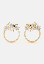 Load image into Gallery viewer, Golden Salamander White Earrings
