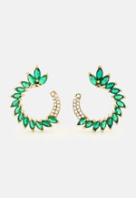 Load image into Gallery viewer, Black Viper Green Earrings
