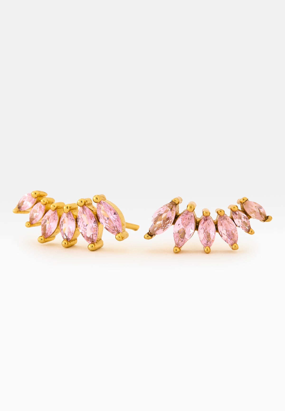 Stepping pink earrings