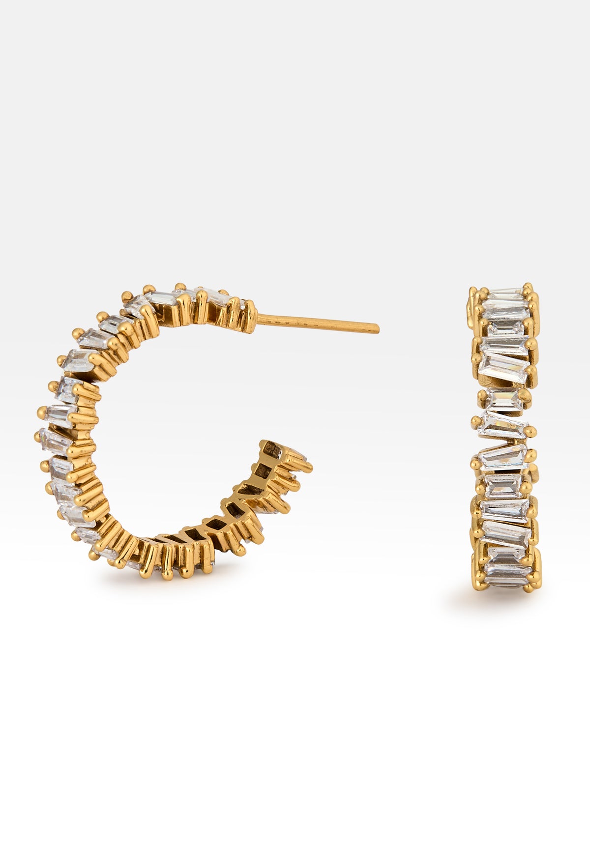 Carlo rucci white earrings