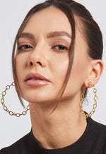Load image into Gallery viewer, Chain Hoop Earrings
