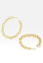 Load image into Gallery viewer, Chain Hoop Earrings
