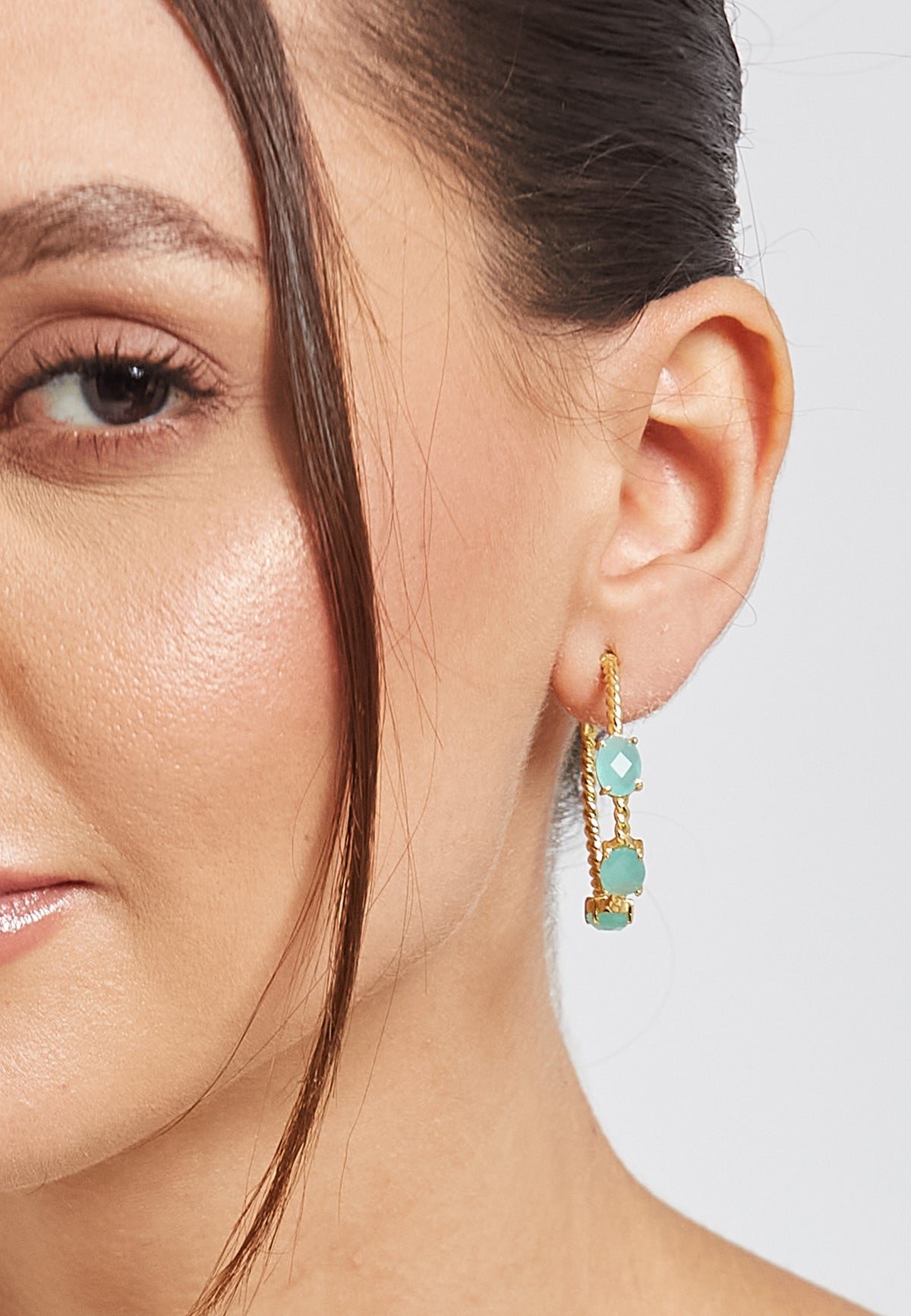 Doha aquachalc earrings