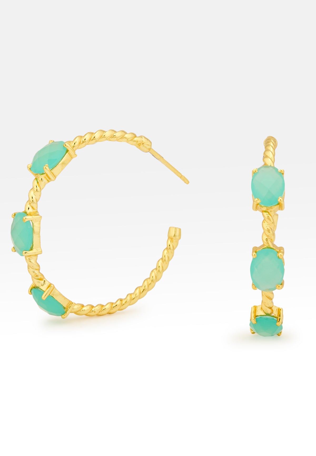 Doha aquachalc earrings