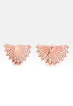 Load image into Gallery viewer, Mini-Abanicho Rose-gold Earrings
