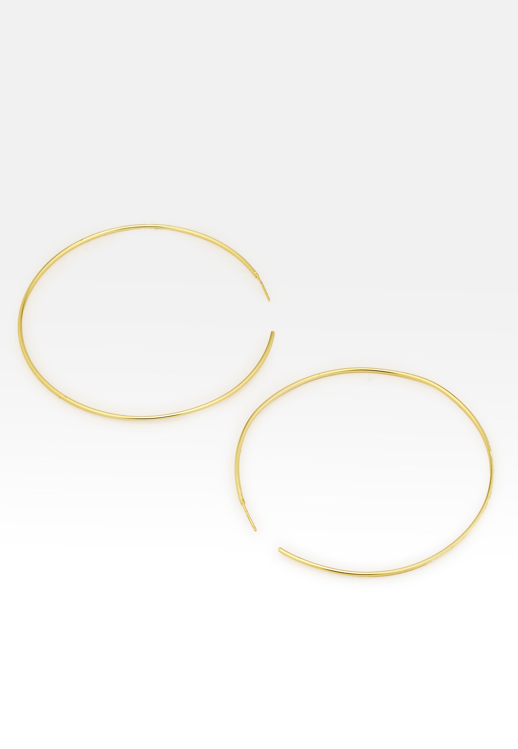 Bergamo Long Hoop Earrings