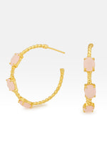 Bild in den Galerie-Viewer laden, Doha Rosenquarz Ohrringe
