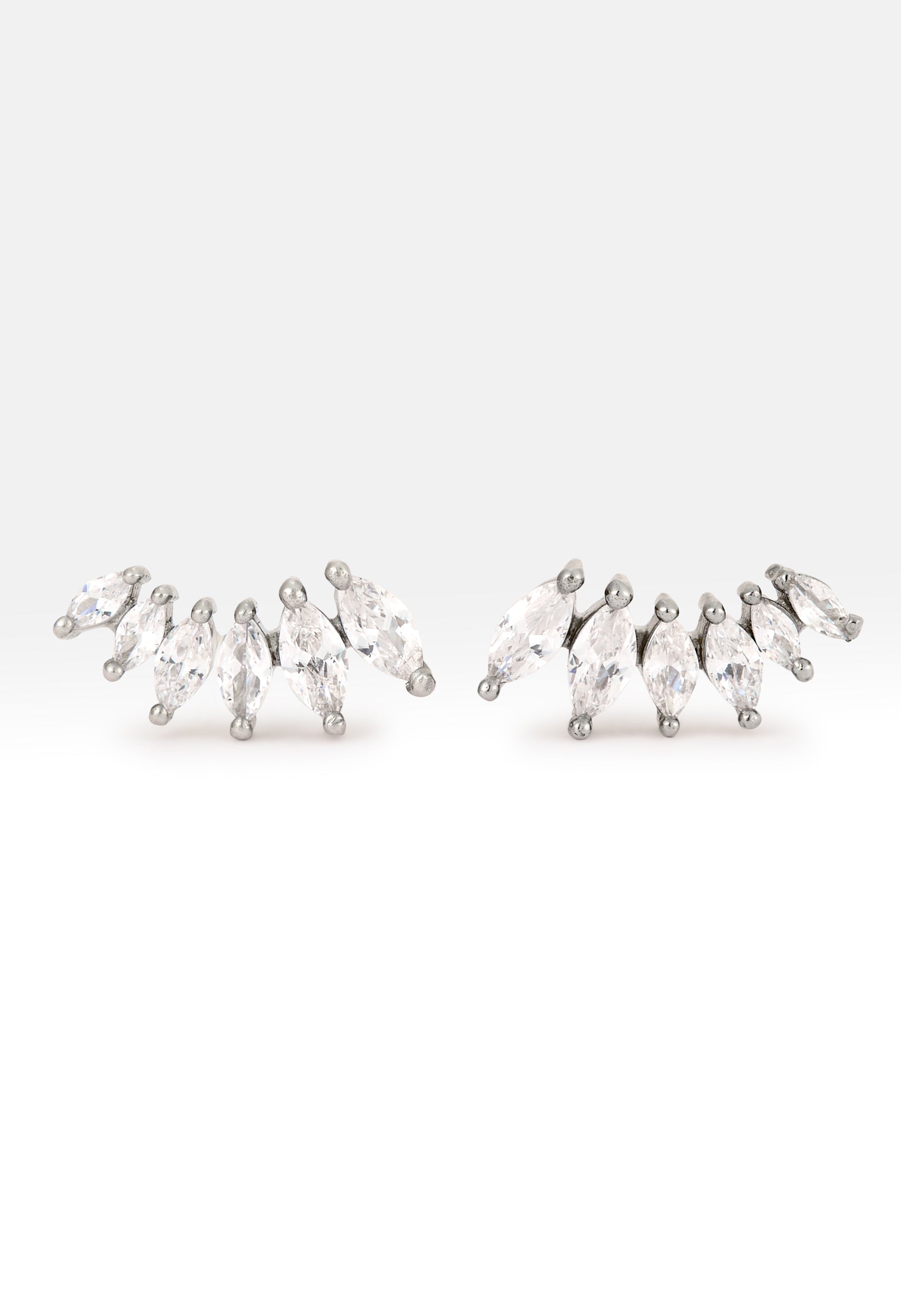 Silver Stepping Earrings