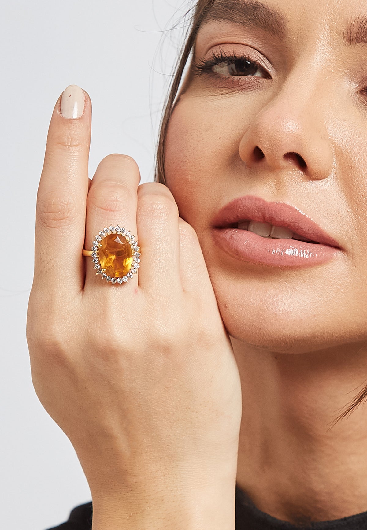 Beauty champagne ring