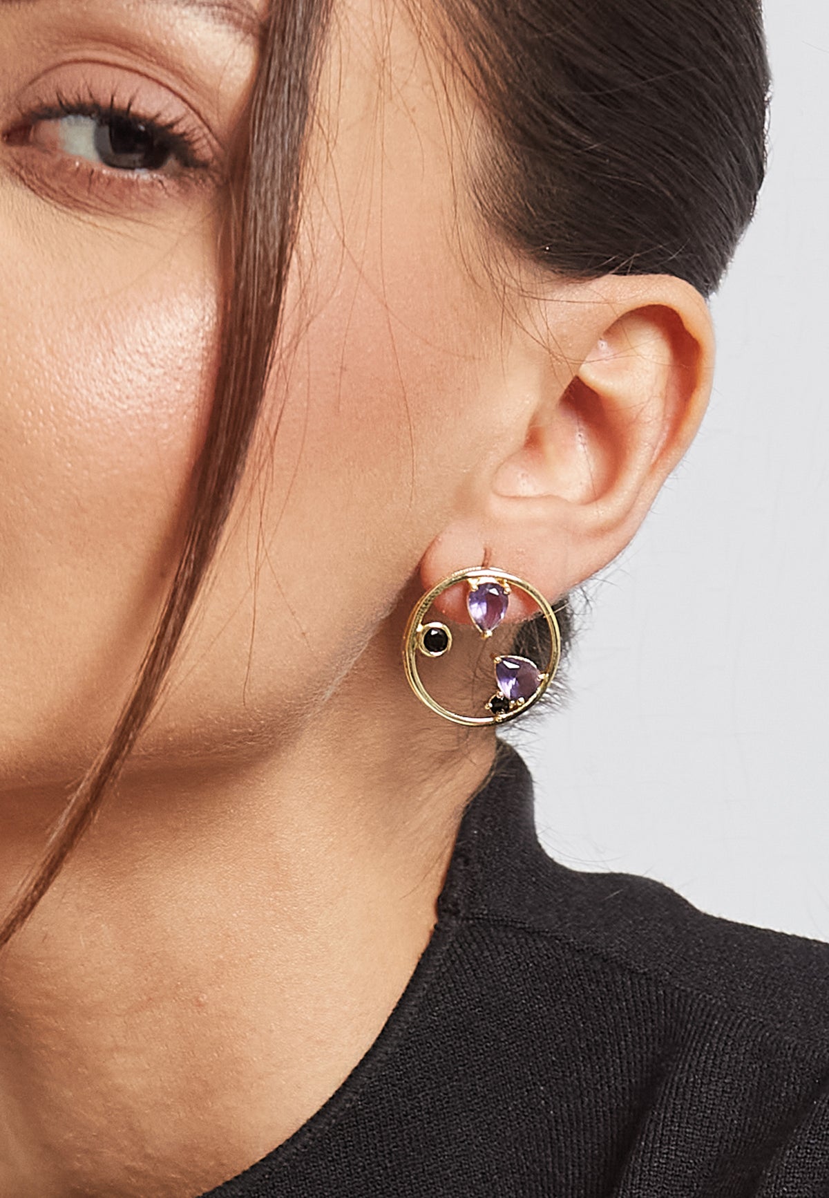 Genoa amethyst earrings