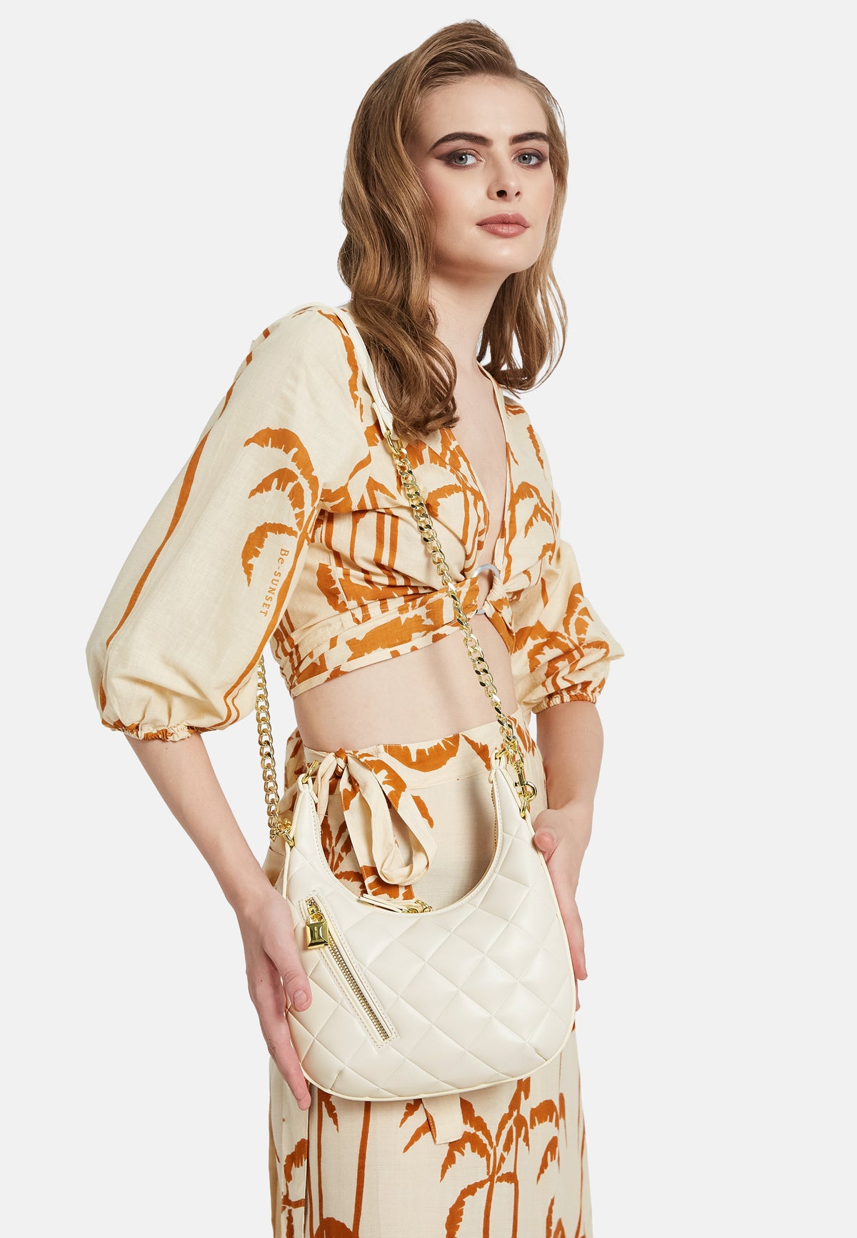 Quilted shoulder bag