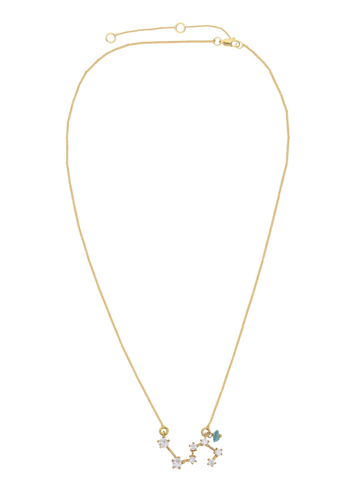 Constellation leo zodiac necklace bombay sunset