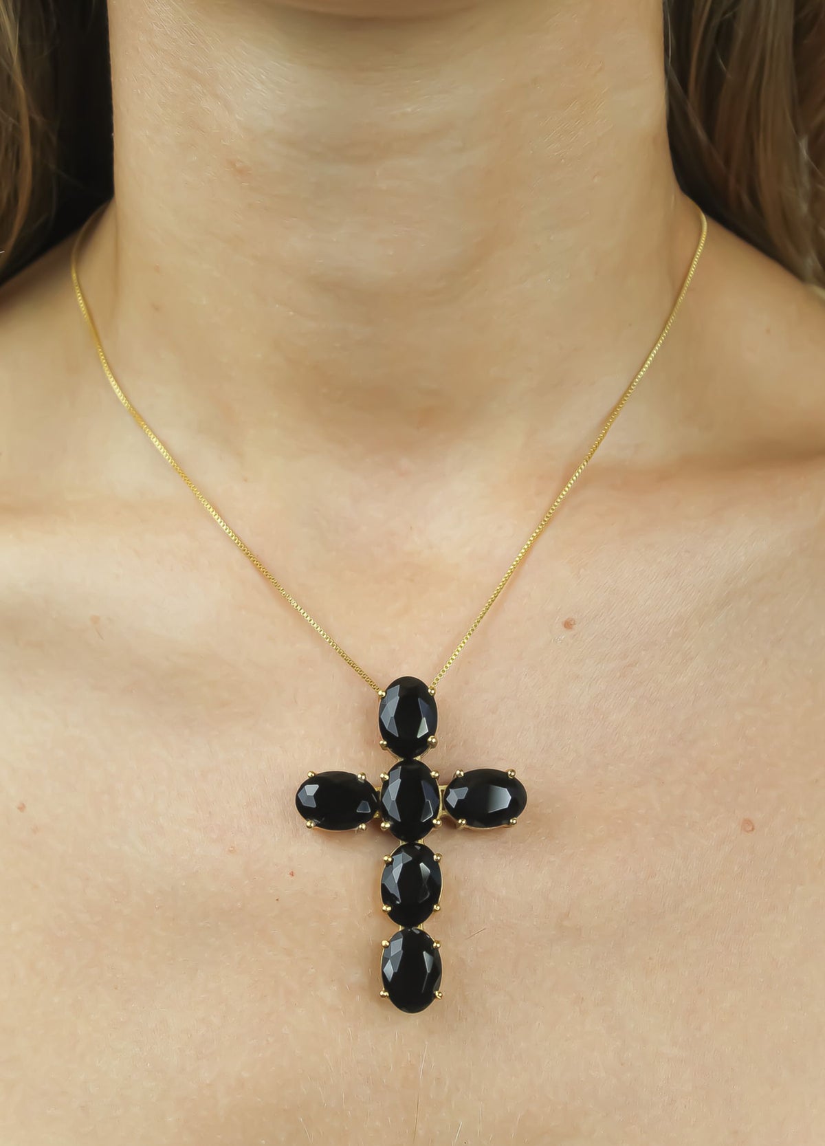 Faith pendant necklace bombay sunset