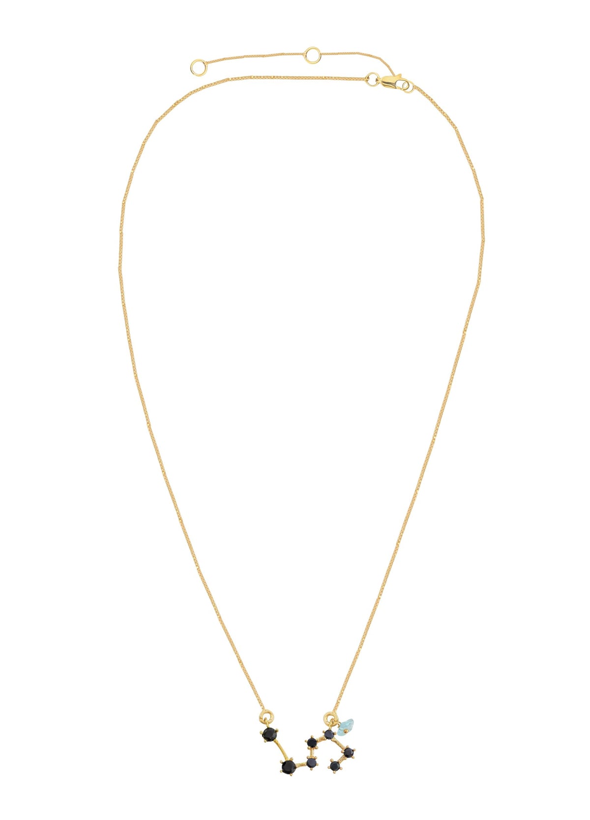 Constellation leo zodiac necklace bombay sunset