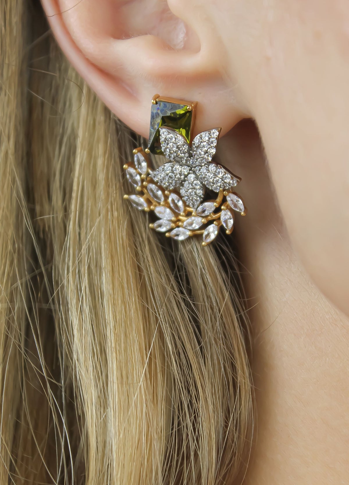 Summer star stud earrings bombay sunset