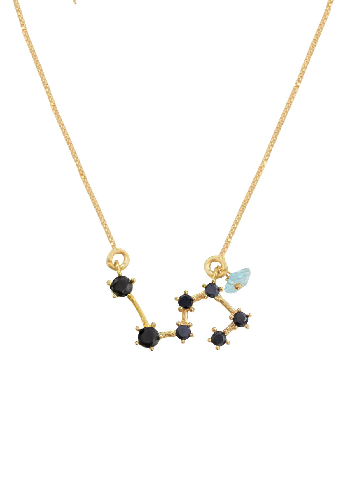 Constellation leo zodiac necklace bombay sunset