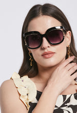 Load image into Gallery viewer, Veraine Black Sunglasses
