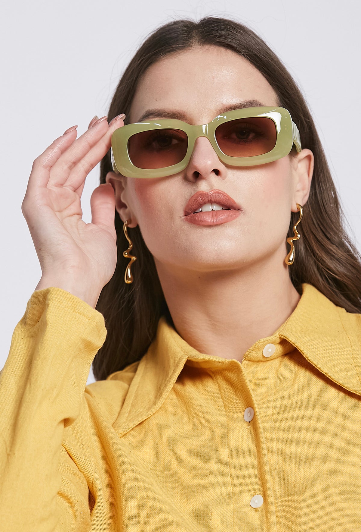 Amara olive sunglasses