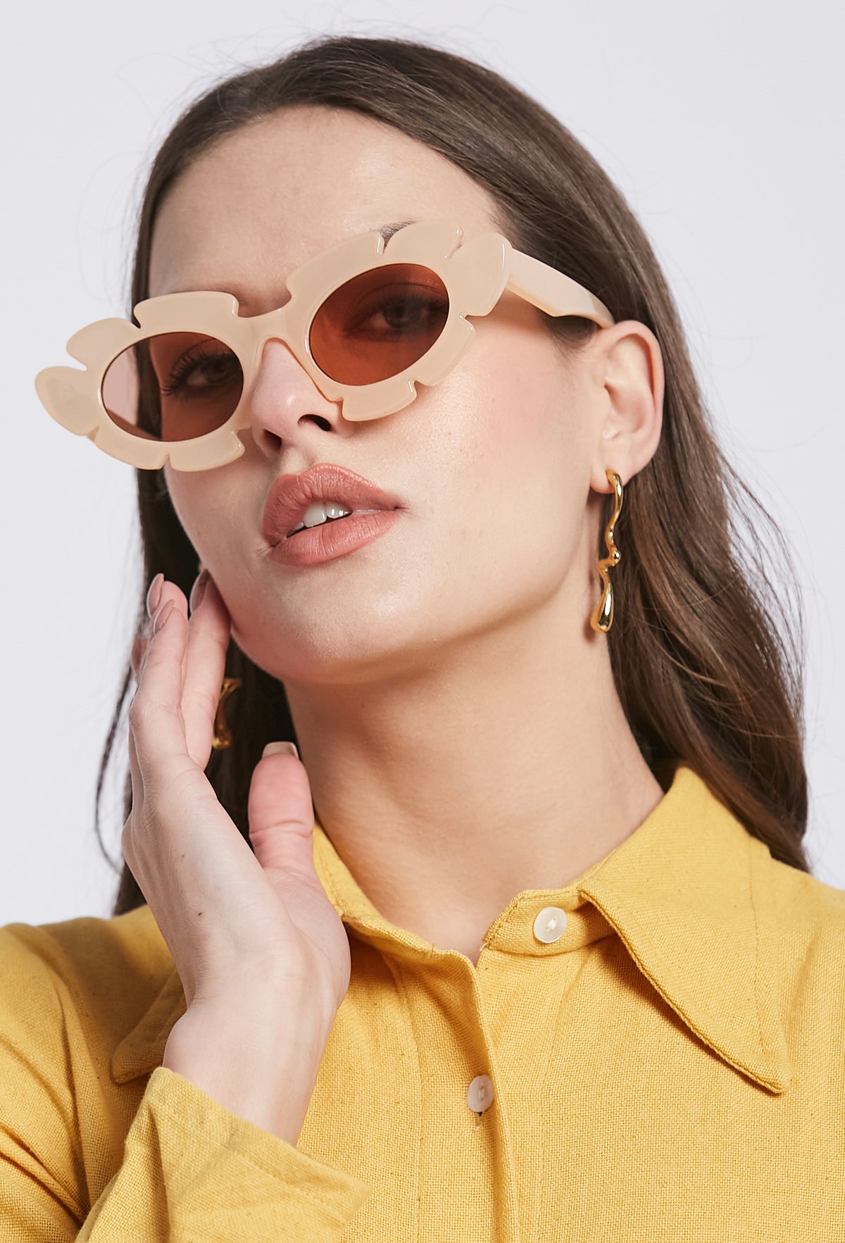 Tierra cream sunglasses