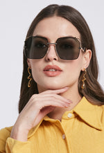 Load image into Gallery viewer, Wisteria Black Sunglasses

