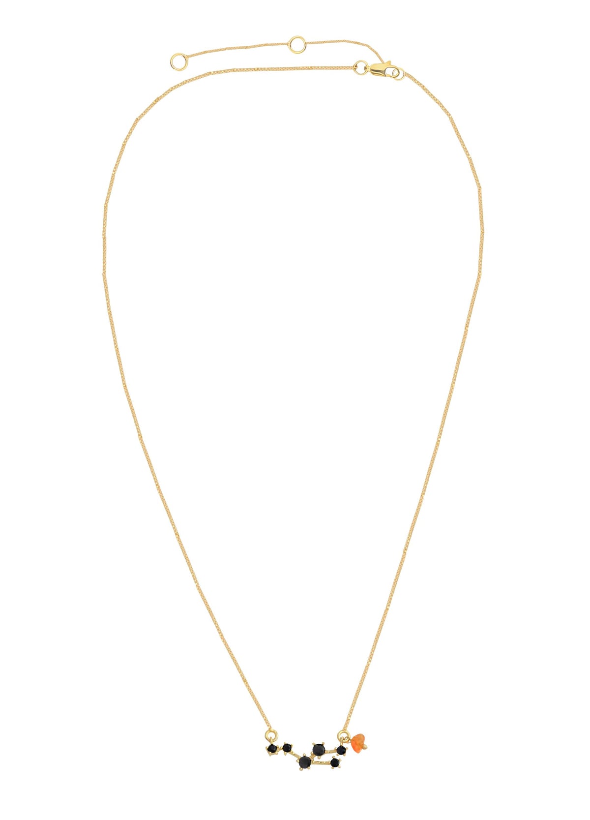 Constellation cancer zodiac necklace bombay sunset