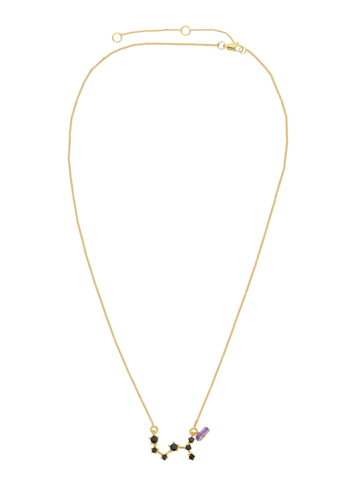 Constellation sagittarius zodiac necklace bombay sunset