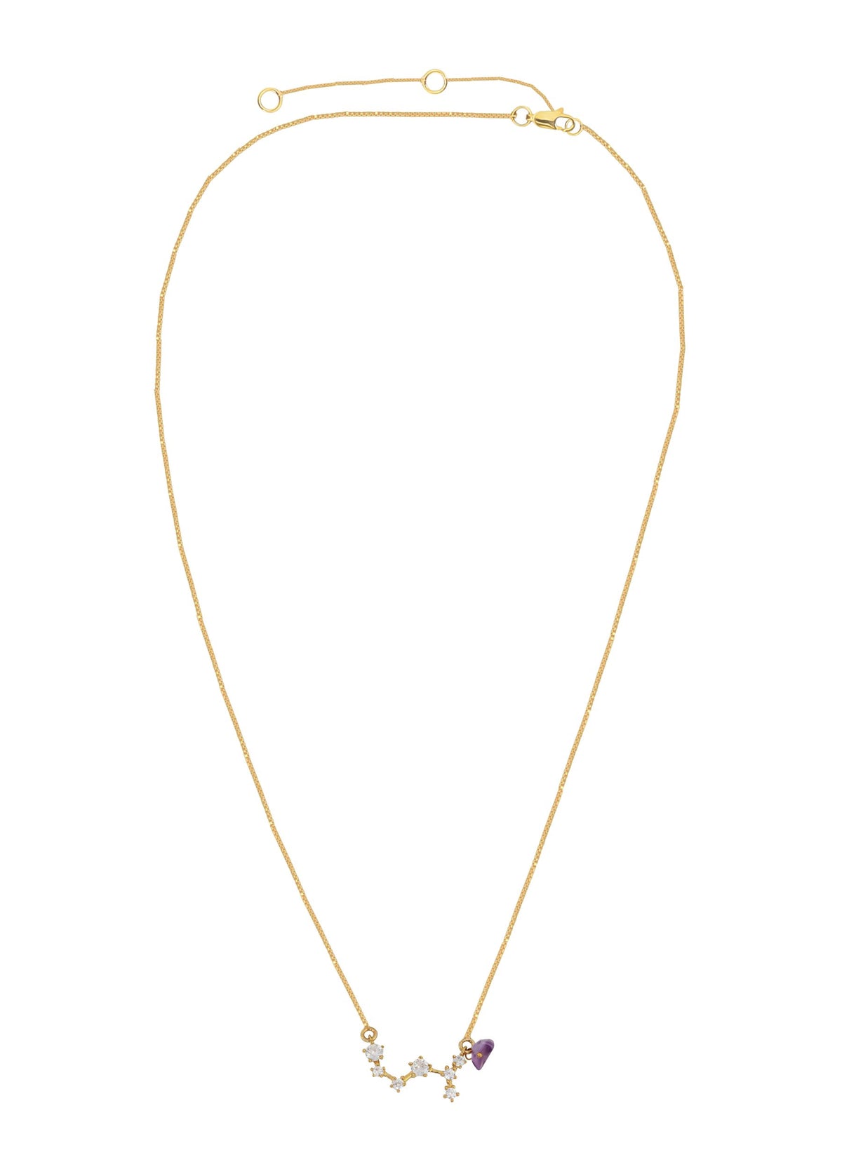 Constellation sagittarius zodiac necklace bombay sunset