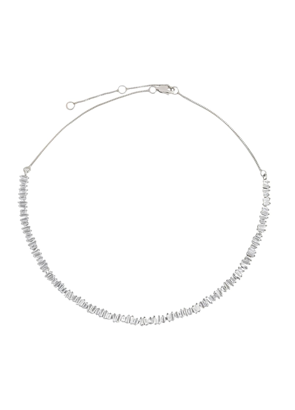 Silver fiano necklace bombay sunset