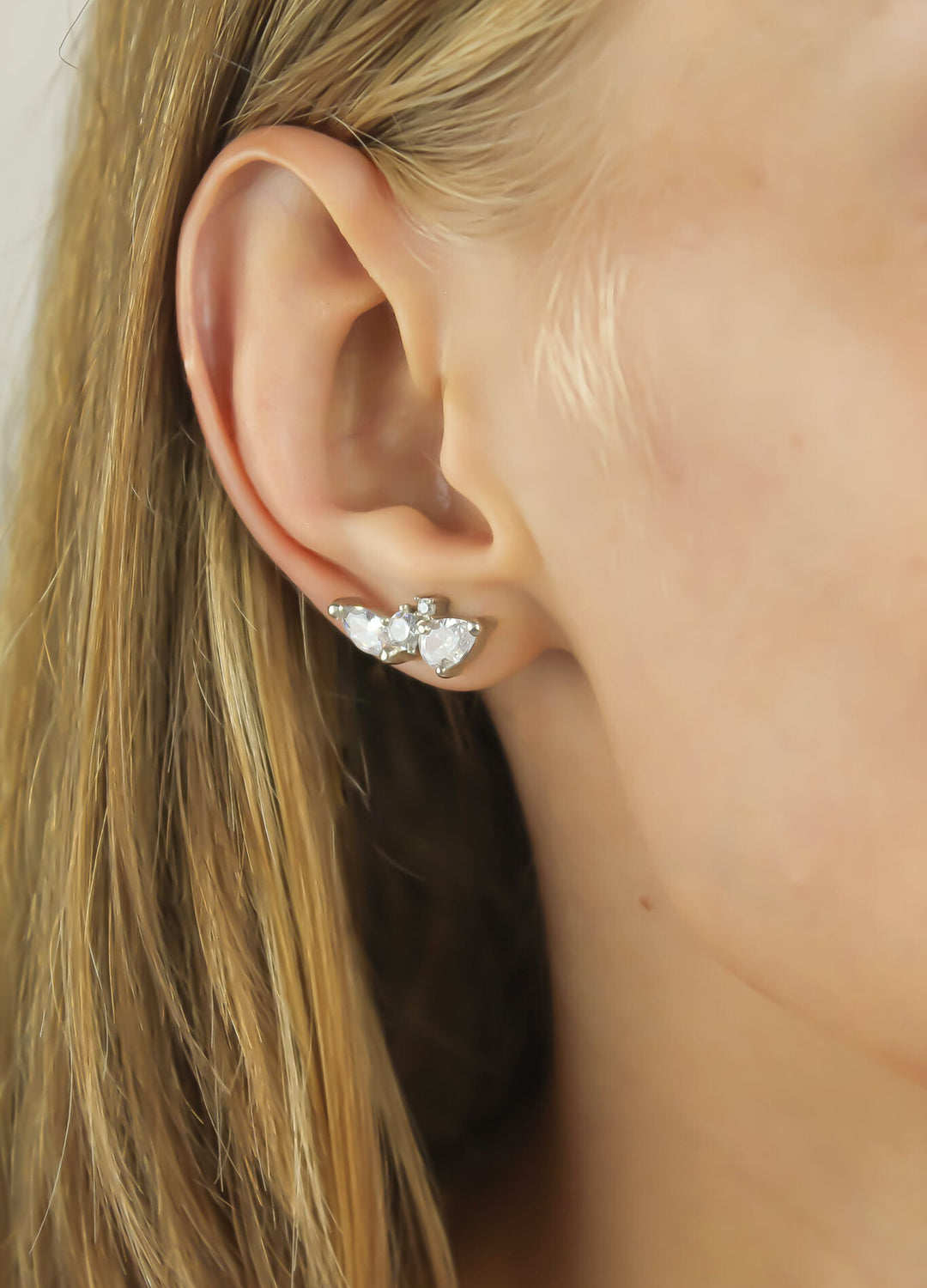 silver benitta earrings Bombay Sunset