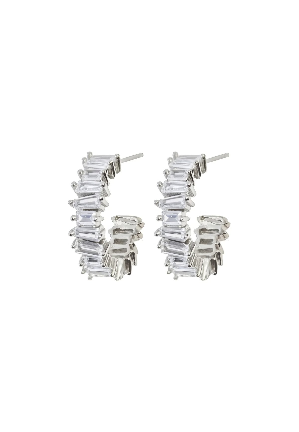 Silver carlo rucci earrings bombay sunset