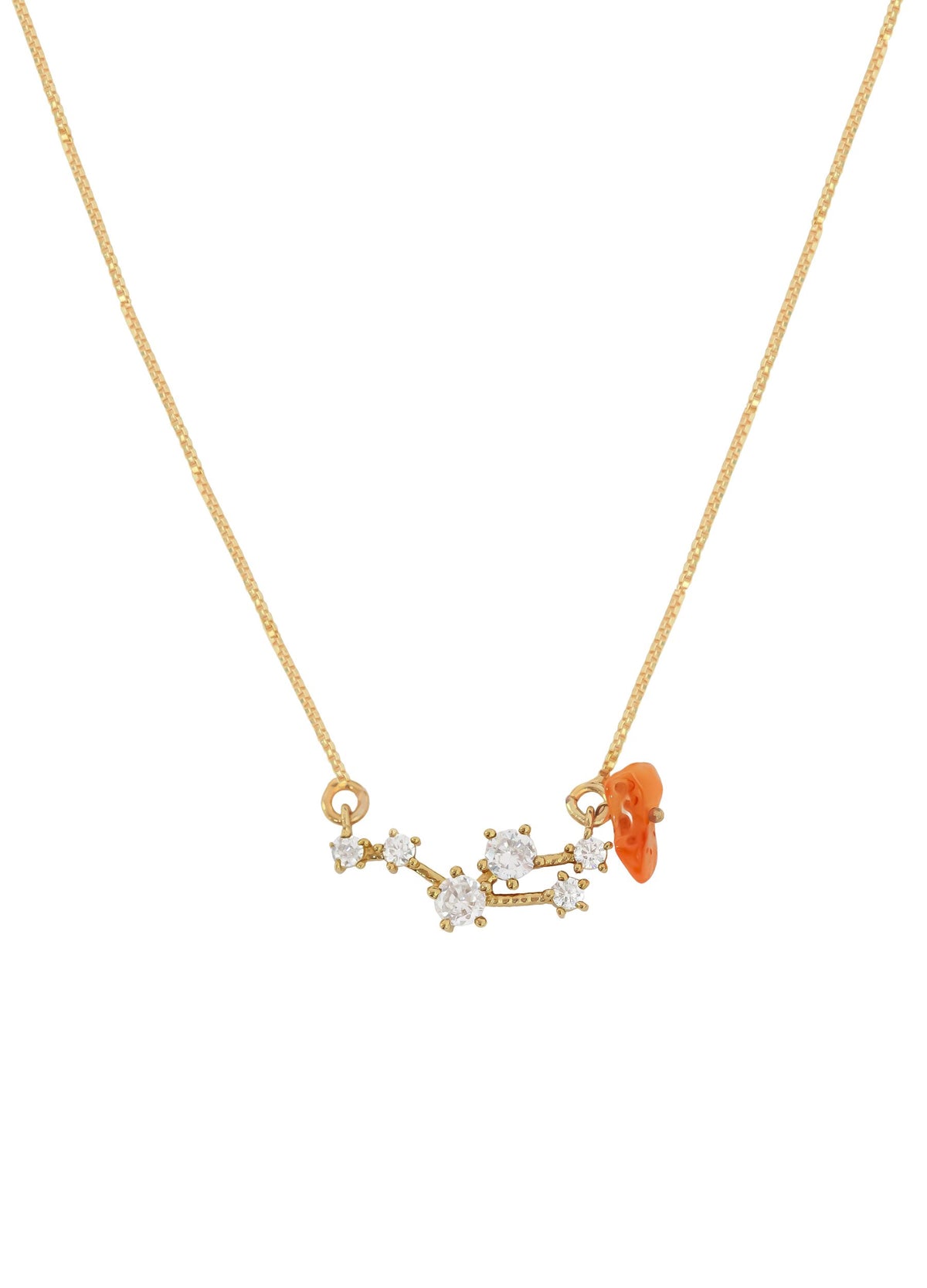 Constellation cancer zodiac necklace bombay sunset