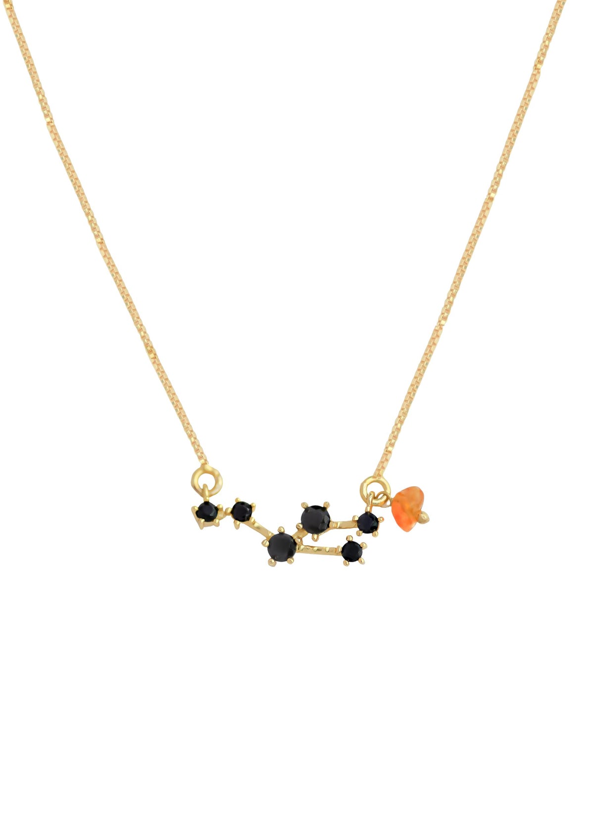 Constellation cancer zodiac necklace bombay sunset