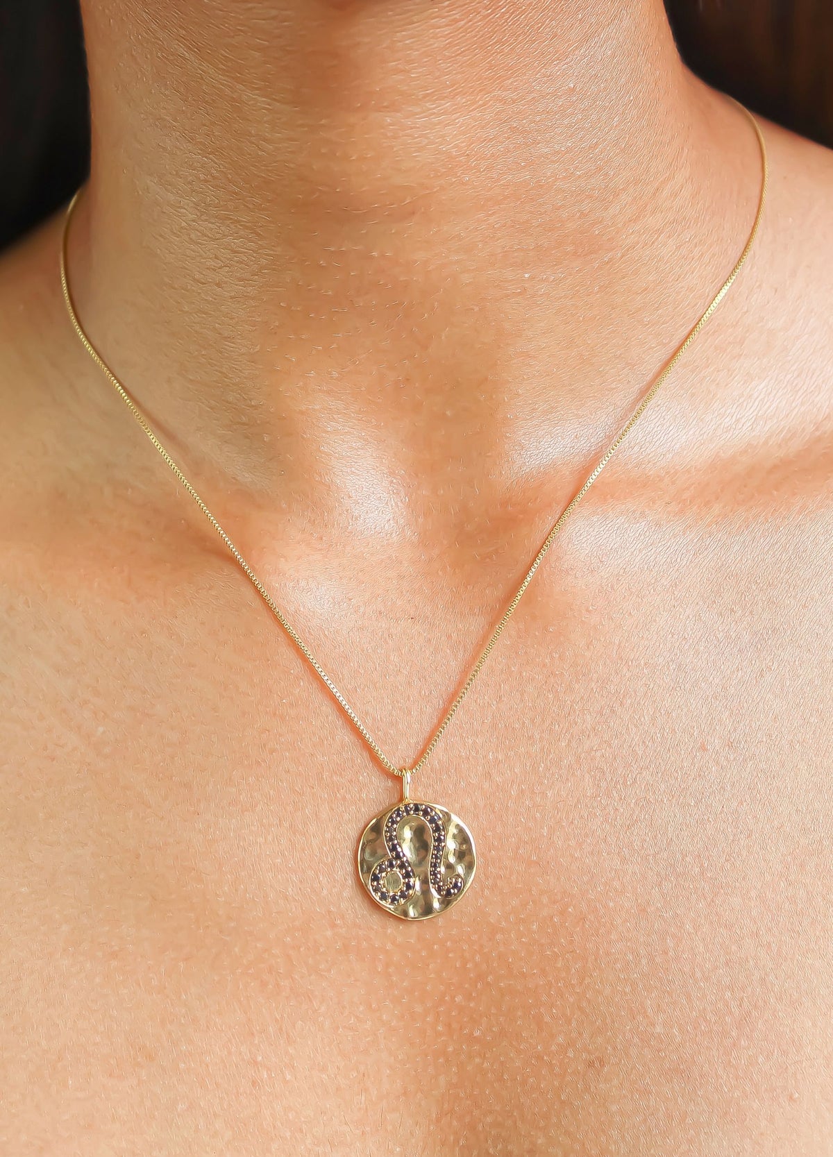 Stellar leo coin pendant bombay sunset