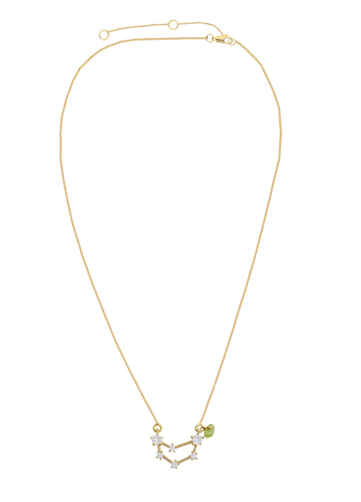 Constellation capricornus zodiac necklace bombay sunset