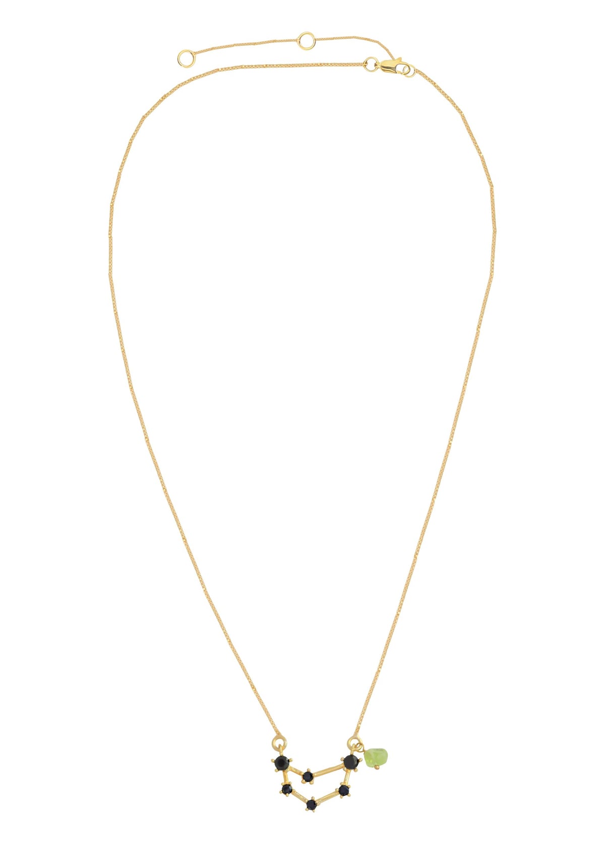 Constellation capricornus zodiac necklace bombay sunset